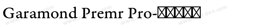 Garamond Premr Pro字体转换